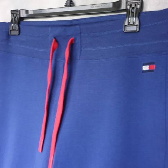 Tommy Hilfiger Sport Royal Blue Capri Joggers w/ Drawstring & Mesh Sides Sz M - Picture 4 of 15